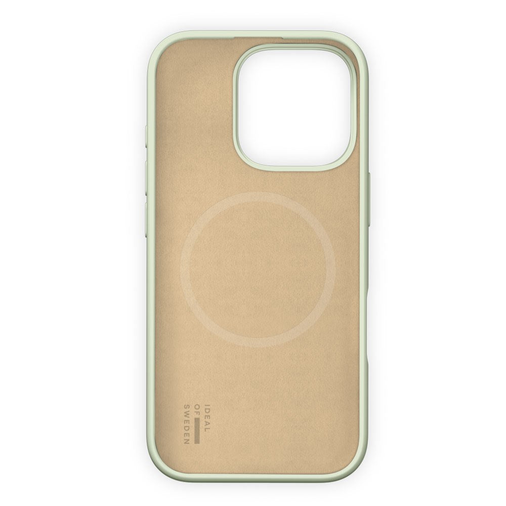 iPhone 16 Pro iDeal Of Sweden Silicone Case - MagSafe Compatible - Cloud Dancer