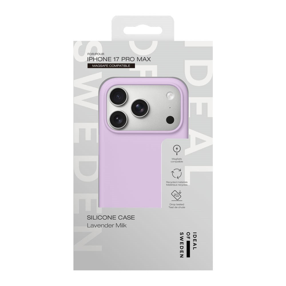 iPhone 17 Pro Max iDeal Of Sweden Silicone Case - MagSafe Compatible - Lavender Milk