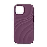 iPhone 17e / 16e / 15 / 14 / 13 iDeal of Sweden Soft Swirl Silicone Case - MagSafe Compatible - Velvet Plum