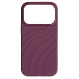 iPhone 18 Pro / 17 Pro iDeal of Sweden Soft Swirl Silicone Case - MagSafe Compatible - Velvet Plum