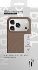 iPhone 18 Pro / 17 Pro iDeal of Sweden Soft Swirl Silicone Case - MagSafe Compatible - Salted Caramel