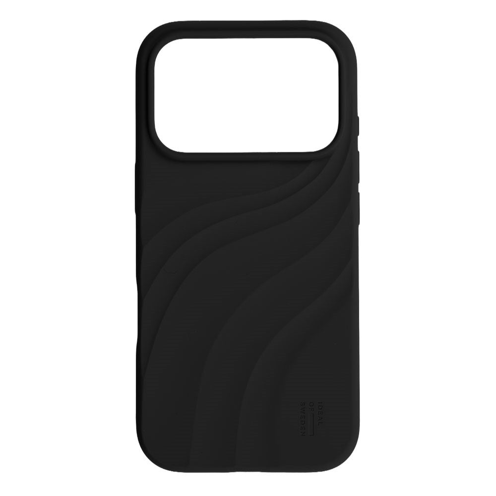 iPhone 18 Pro Max / 17 Pro Max iDeal of Sweden Soft Swirl Silicone Case - MagSafe Compatible - Velvet Black