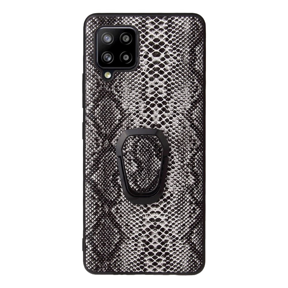 Samsung Galaxy A42 (5G) Plastic Case w. Magnetic Kickstand Finger Ring - Snake