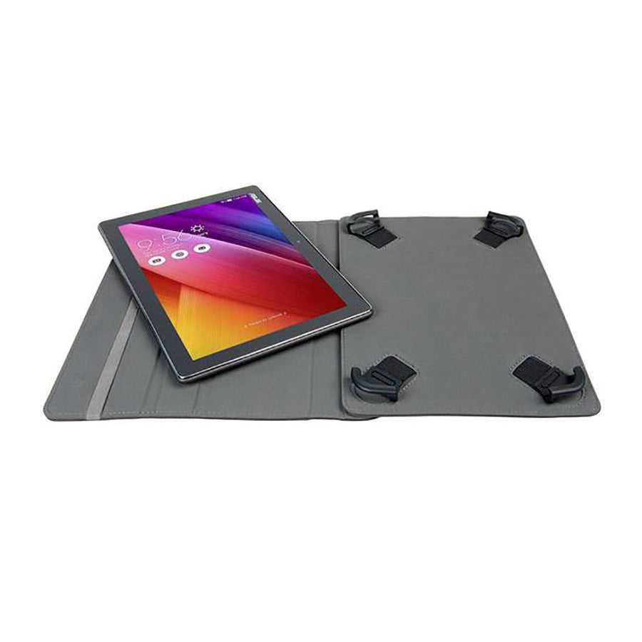 Universal 10" Gecko Easy-Click Leather Case - Black