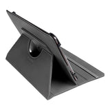 Universal 10" Gecko Easy-Click Leather Case - Black