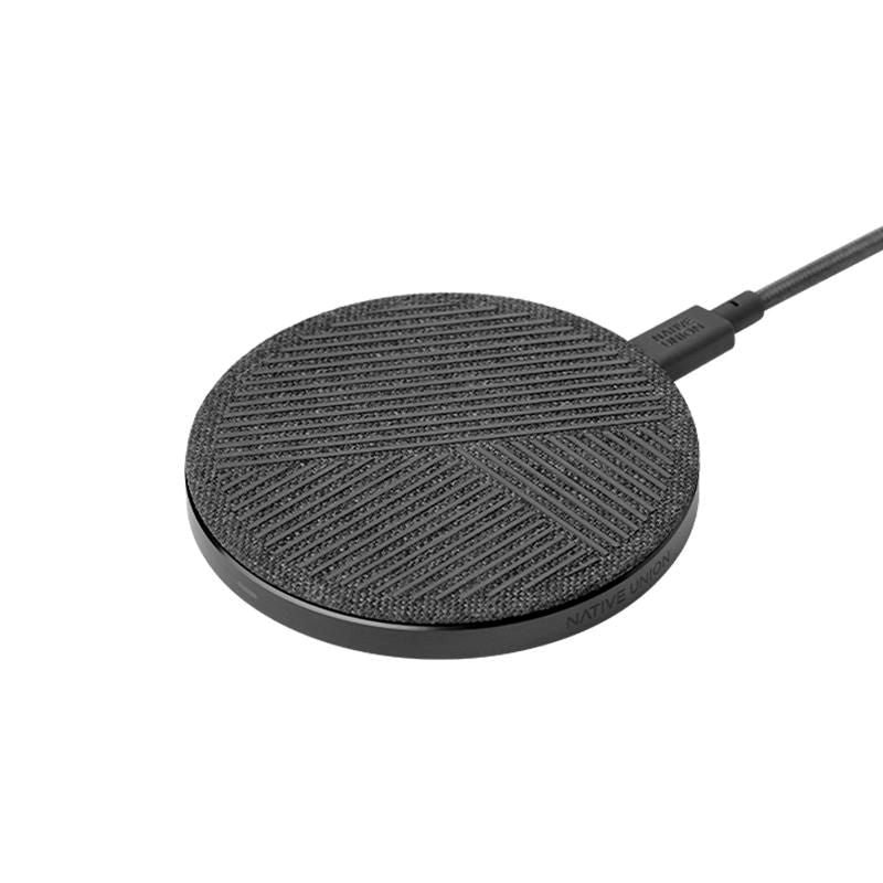 Native Union Drop 10W Fast Charge Wireless Charger Slate - Black