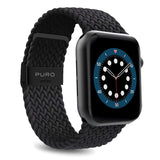 Apple Watch (38/40/SE/41/42mm) Puro Loop Braided Fabric Strap - Black