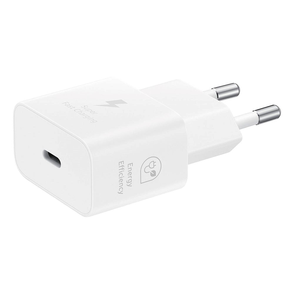 Original Samsung Super Fast Charge 25W GaN USB-C Power Adapter - White