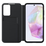 Original Samsung Galaxy A35 (5G) Smart View Wallet Case - Black (EF-ZA356CBEGWW)