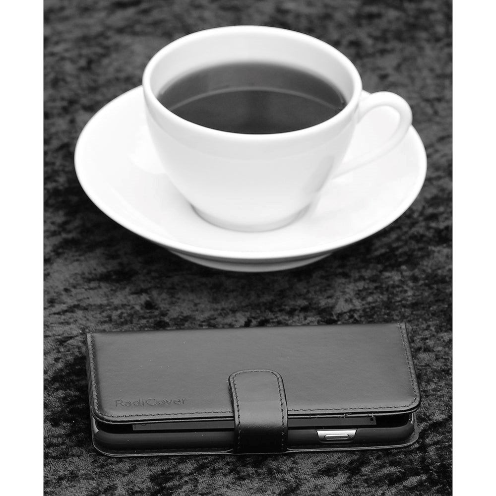 RadiCover - iPhone 12 / 12 Pro - Artificial Leather Case - 86% Radiation Protection - Black