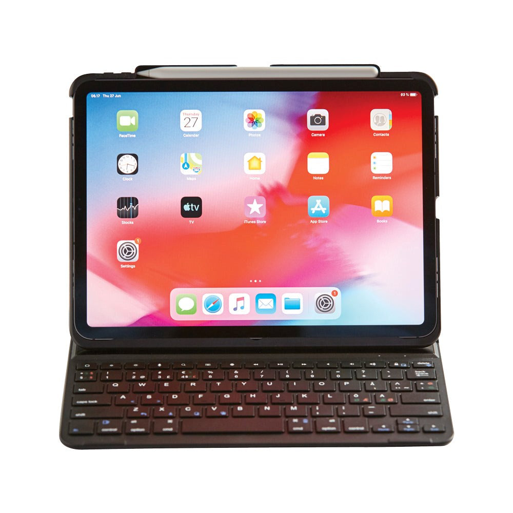 iPad Pro 11" (2018) Xceed CoverKey Wireless Nordic Keyboard w. Case (IPCK-05-SC) - Black