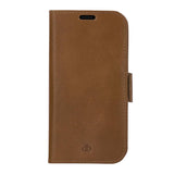 iPhone 13 Pro Max dbramante1928 Lynge Genuine Leather Magnet Case - Tan