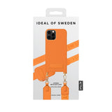 iPhone 12 / 12 Pro iDeal Of Sweden Athena Necklace Case w. Small Bag - Orange Sorbet