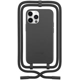 iPhone 12 / 12 Pro Woodcessories Change Case w. Strap - 100% Plant-based - Black