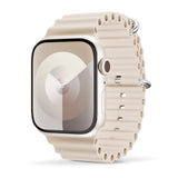 Apple Watch (38/40/SE/41/42mm) Epico Ocean Silicone Strap - Cream White