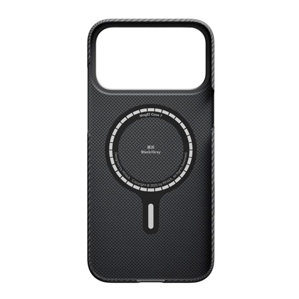 iPhone 17 Pro Max PITAKA Ultra Slim Case - MagSafe Compatible - Black / Grey