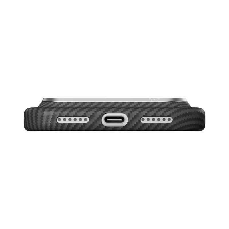 iPhone 18 Pro Max / 17 Pro Max Pitaka Edge Case - MagSafe Compatible - Black / Grey