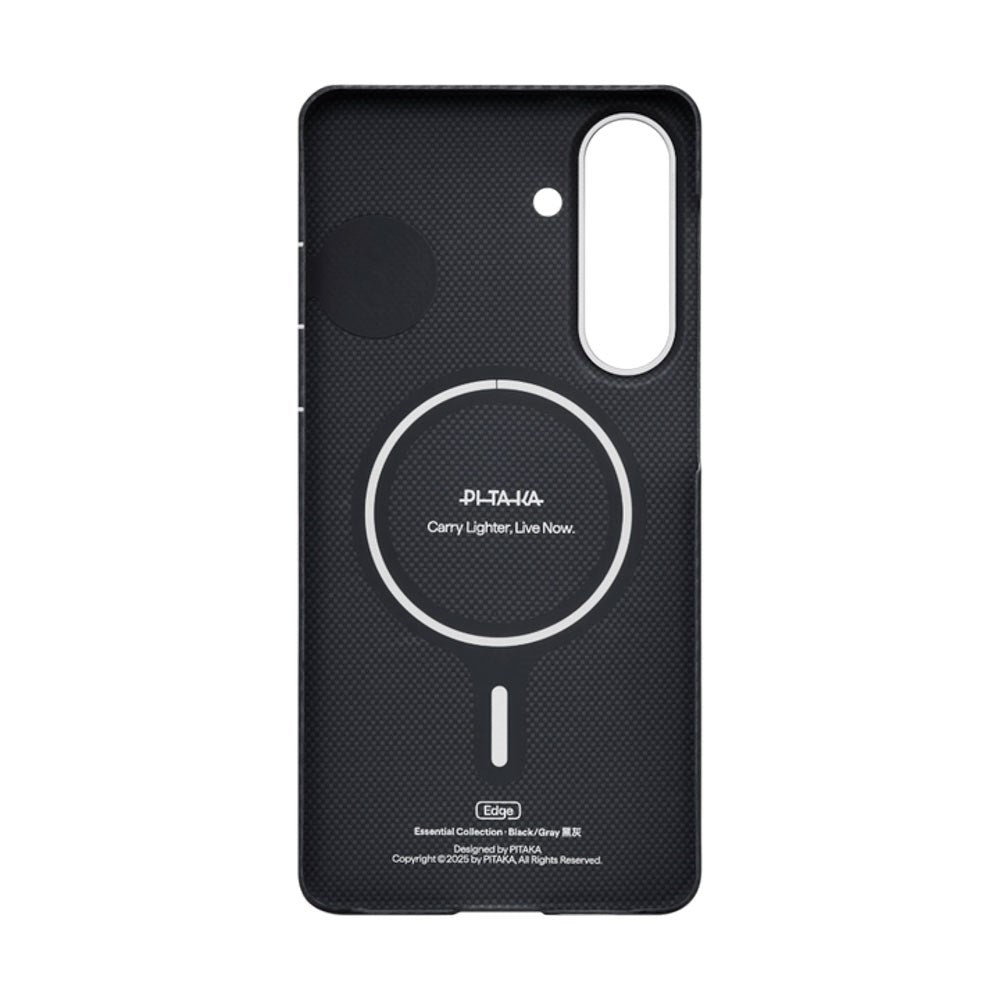 Samsung Galaxy S26 PITAKA Edge Case - MagSafe Compatible - Black / Grey Twill