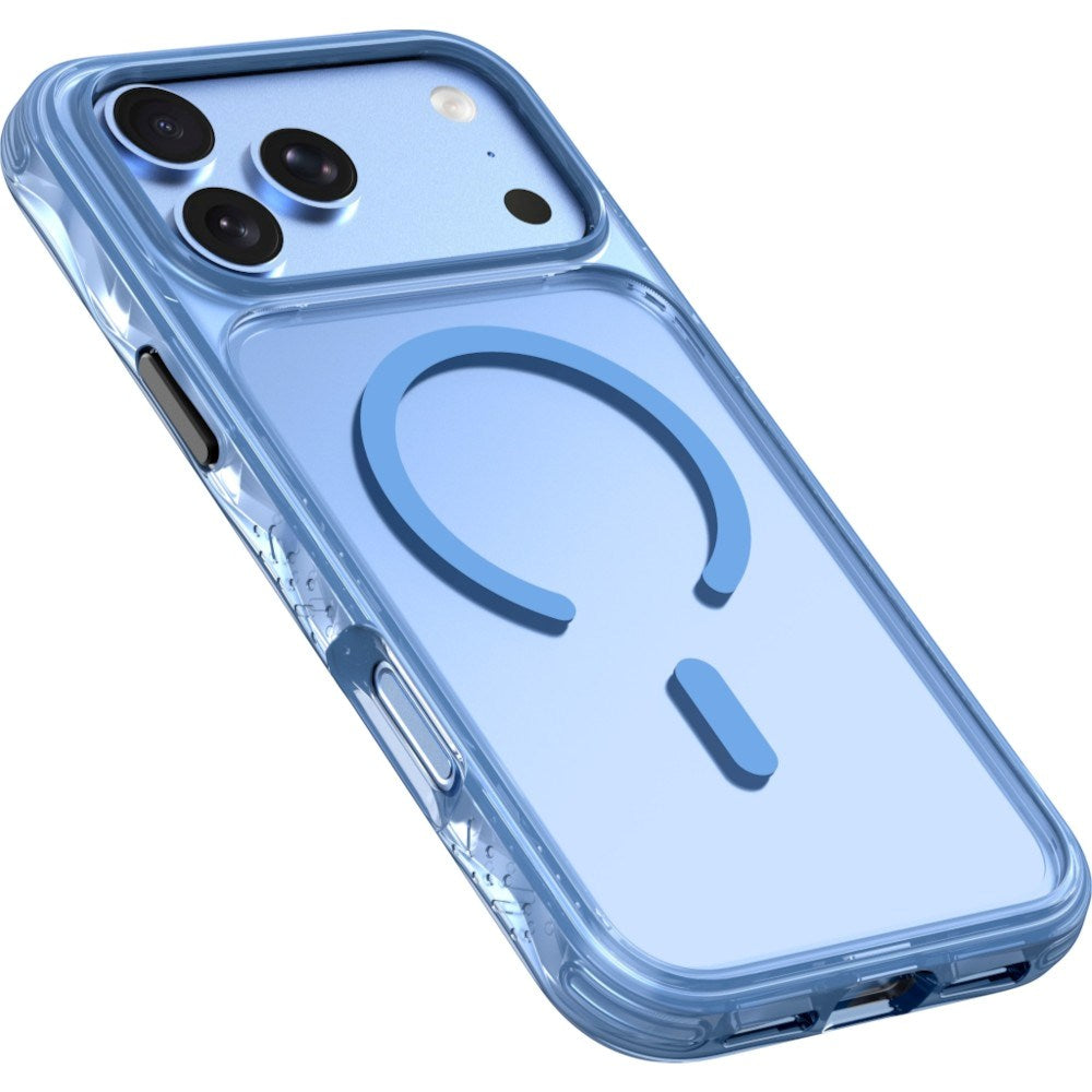 iPhone 18 Pro Max / 17 Pro Max LAUT CRYSTAL MATTER X Case - MagSafe Compatible - Blue / Transparent