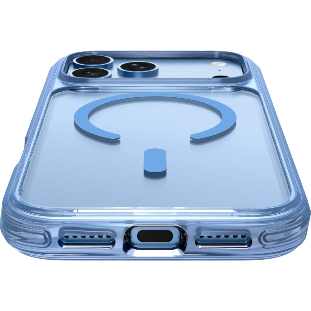 iPhone 18 Pro / 17 Pro LAUT CRYSTAL MATTER X Case - MagSafe Compatible - Blue / Transparent
