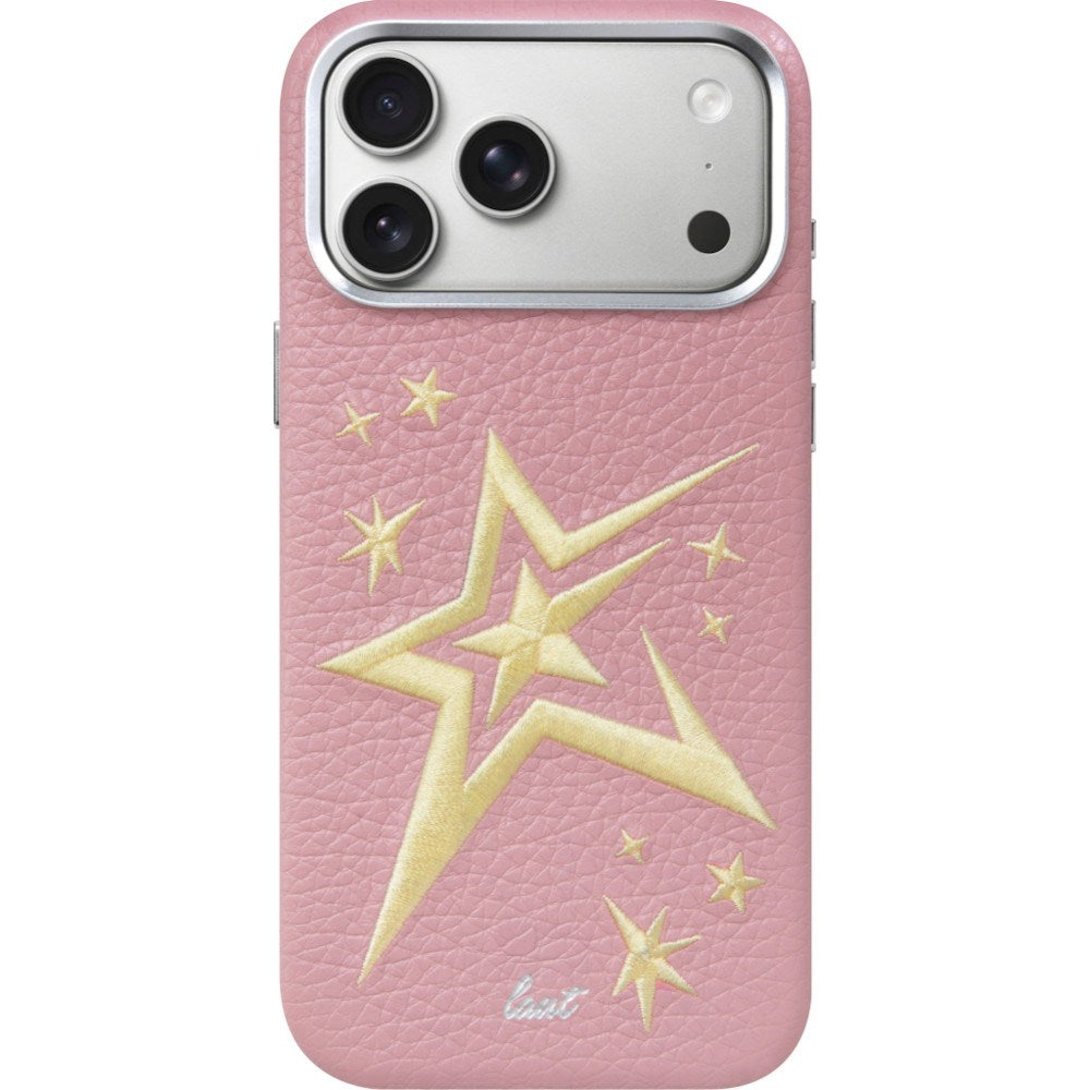 iPhone 18 Pro Max / 17 Pro Max LAUT TWINE EDGE Case w. Strap - MagSafe Compatible - Pink Crush Star