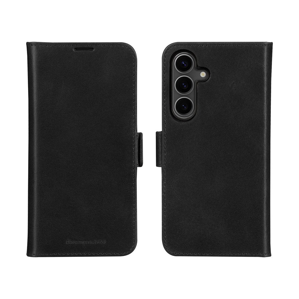 Samsung Galaxy A56 (5G) - dbramante1928 Lynge Genuine Leather 2-in-1 Flip Case - Black