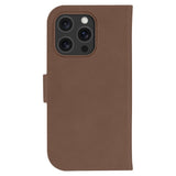 iPhone 16 Pro dbramante1928 Lynge Genuine Leather Magnet Flip Case - MagSafe Compatible - Tan