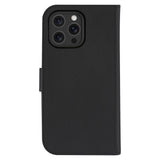 iPhone 16 Pro Max dbramante1928 Lynge Genuine Leather Magnet Flip Case - MagSafe Compatible - Black