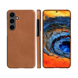 Samsung Galaxy S25+ (Plus) - dbramante1928 Lynge Genuine Leather 2-in-1 Flip Case - Tan