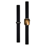 Lippa Apple Watch (42/44/SE/45/46/49mm) Magnetic Leather Strap - Black