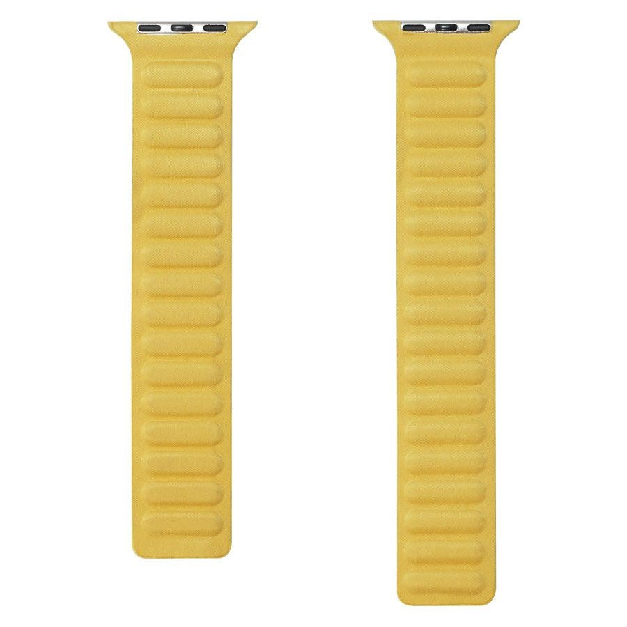 Apple Watch (42/44/SE/45/46/49mm) Magnetic Lippa Finewoven Strap - Yellow