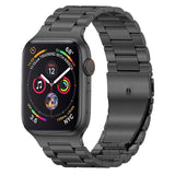 Lippa Apple Watch (38/40/SE/41/42mm) Stainless Steel Strap - Black