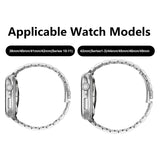 Lippa Apple Watch (42/44/SE/45/46/49mm) Stainless Steel Strap - Silver