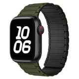 Apple Watch (38/40/41/42 mm) Lippa Magnetic Silicone Strap - Dark Green