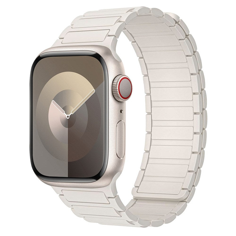 Apple Watch (42/44/45/46/49 mm) Lippa Magnetic Silicone Strap - White