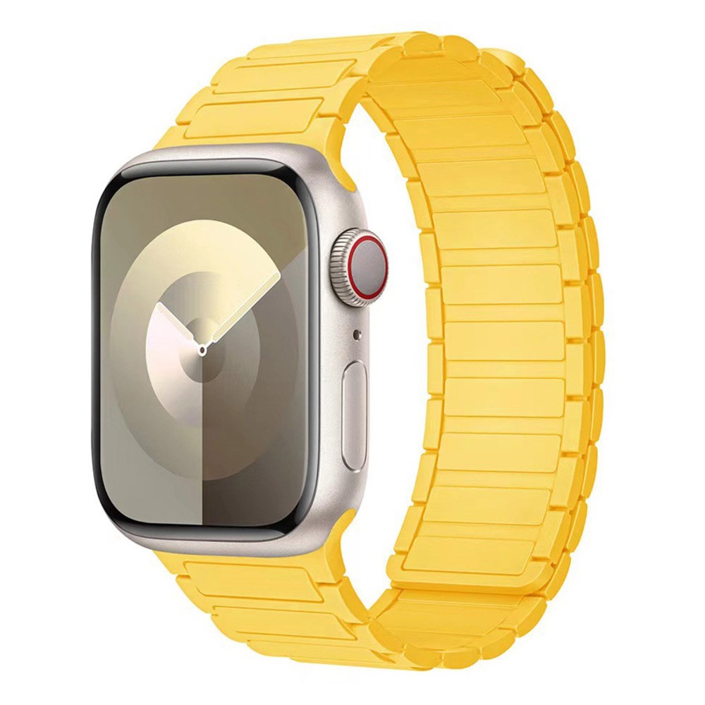 Apple Watch (42/44/45/46/49 mm) Lippa Magnetic Silicone Strap - Yellow