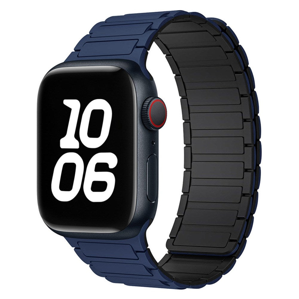 Apple Watch (42/44/45/46/49 mm) Lippa Magnetic Silicone Strap - Dark Blue