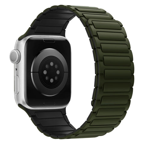 Apple Watch (42/44/45/46/49 mm) Lippa Magnetic Silicone Strap - Dark Green