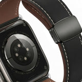 Apple Watch (38/40/41/42 mm) Lippa Magnetic Artificial Leather Strap - Black