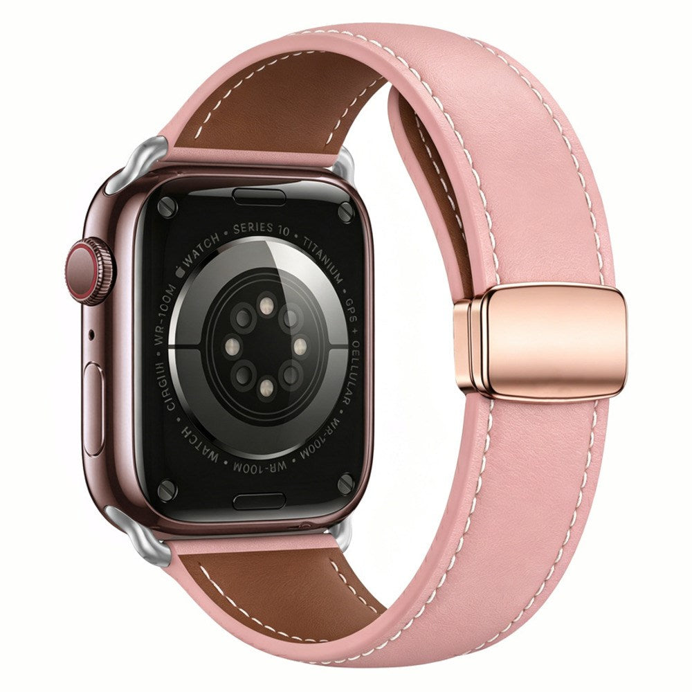 Apple Watch (38/40/41/42 mm) Lippa Magnetic Artificial Leather Strap - Pink