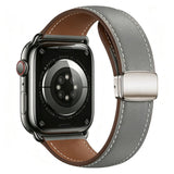 Apple Watch (38/40/41/42 mm) Lippa Magnetic Artificial Leather Strap - Grey