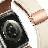 Apple Watch (42/44/45/46/49 mm) Lippa Magnetic Artificial Leather Strap - Beige