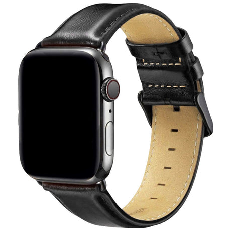 Apple Watch (38/40/41/42 mm) Lippa Artificial Leather Strap - Black