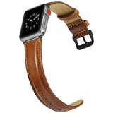 Apple Watch (38/40/41/42 mm) Lippa Artificial Leather Strap - Brown