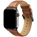 Apple Watch (38/40/41/42 mm) Lippa Artificial Leather Strap - Brown