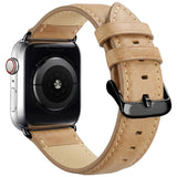 Apple Watch (38/40/41/42 mm) Lippa Artificial Leather Strap - Light Brown