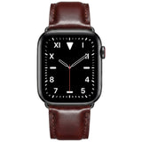 Apple Watch (38/40/41/42 mm) Lippa Artificial Leather Strap - Dark Brown