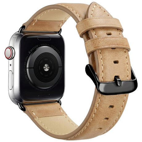 Apple Watch (42/44/45/46/49 mm) Lippa Artificial Leather Strap - Light Brown