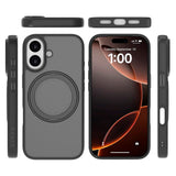 iPhone 17 Lippa Hybrid Plastic Case with 360 Rotating Kickstand - MagSafe Compatible - Matte / Black