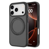 iPhone 17 Pro Lippa Hybrid Plastic Case with 360 Rotating Kickstand - MagSafe Compatible - Matte / Black